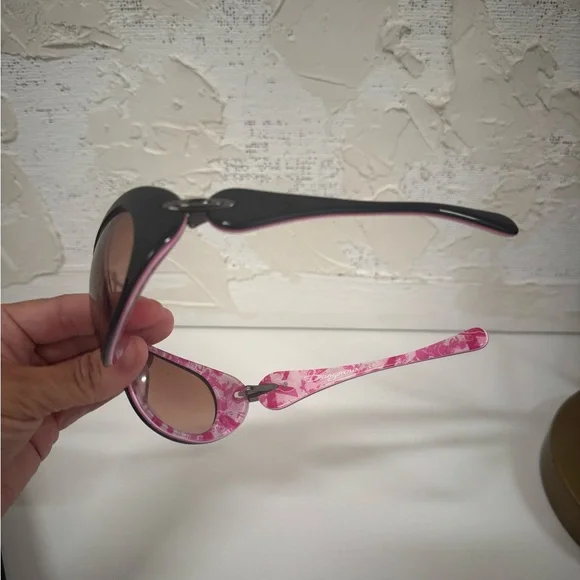 OAKLEY DANGEROUS Breast Cancer Black Pink Plastic Sunglasses - Picture 5 of 16